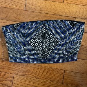 Rhinestone tube top